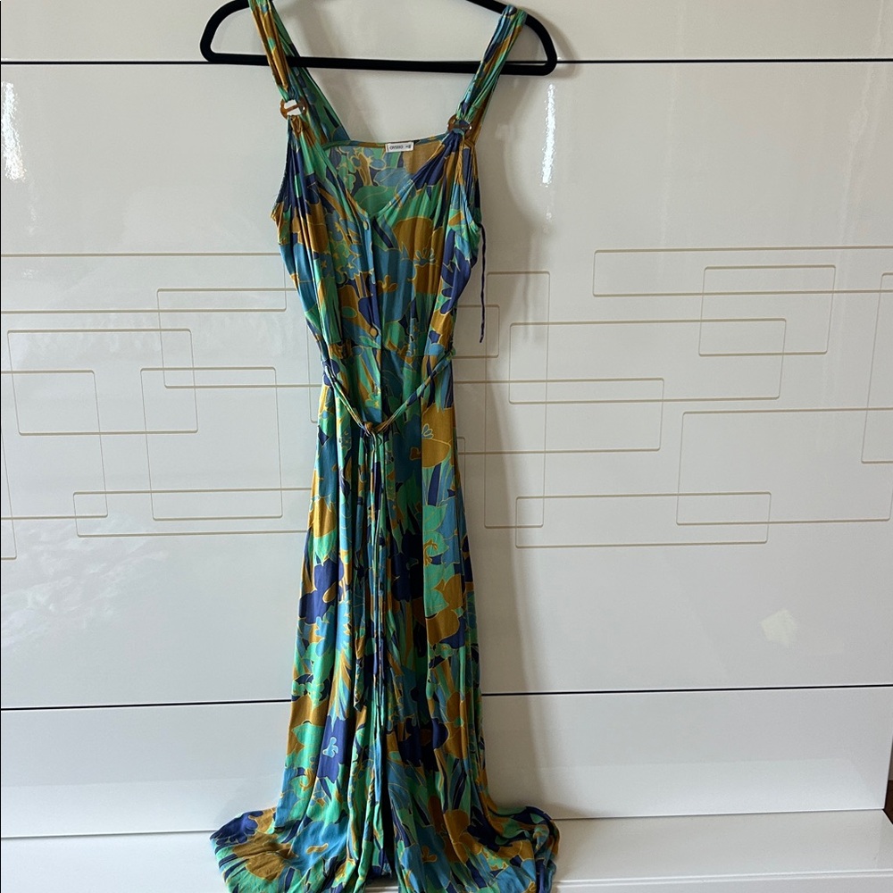 Colorful Sleeveless Maxi Dress